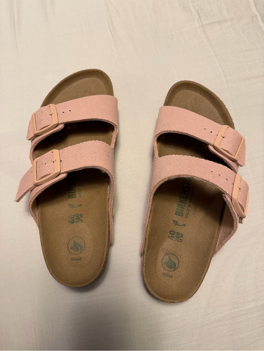 Birkenstock Pink Suede Double Strap Sandals